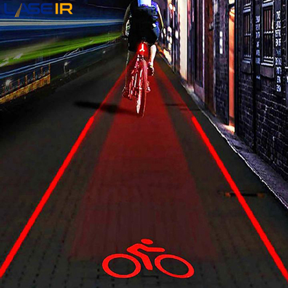 چراغ هشدار لیزری دوچرخه 