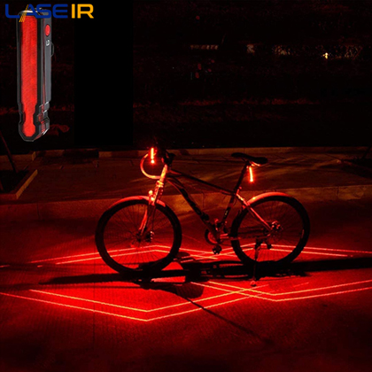 چراغ هشدار لیزری دوچرخه